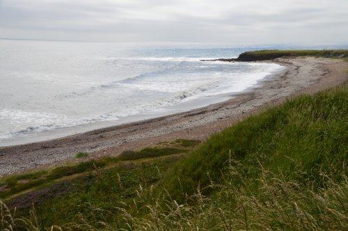 A photo showing some of the coastline along Whitburn Village.