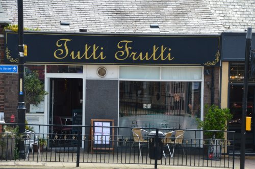 One of the retail buildings in Whitburn Village.